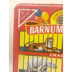 Vintage 1989 Nabisco Barnums Animals Crackers Limited Edition Circus Tin Red‎